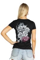 T-Shirt Frauen - SMOKIN BLK - METAL MULISHA - BLK_MWTSS1002.01 XL