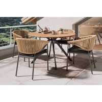 Ambia Garden ZÁHRADNÝ STÔL, kov, plast, 120/74/120 cm