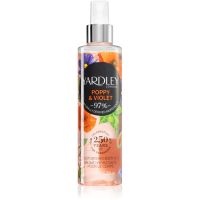 Yardley Poppy & Violet vlažilno pršilo za telo za ženske 200 ml