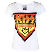 Metal T-Shirt Frauen Kiss - DISTRESSED ARMY WHITE - AMPLIFIED - AV601KAD XL
