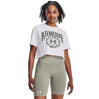 T-shirt Under Armour Collegiate Crest Crop Ss White L