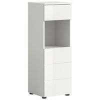 MID.YOU SPODNÁ SKRINKA, biela s vysokým leskom, biela s vysokým leskom,