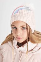 DEFACTO Girl Applique Knitted Beret