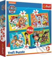 Tlapková patrola: Šťastný tým 4v1 - puzzle z kategorie 15 - 60 dílků