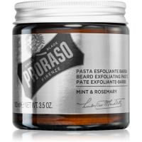 Proraso Grooming Mint & Rosemary čistiaca pasta na bradu pre mužov 100 ml