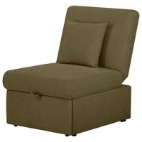 Livetastic ROZKLADACIE KRESLO, drevo, plast, textil, olivovozelená