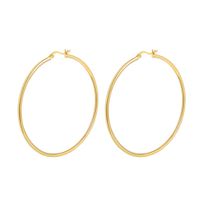 Olivie Strieborné 5cm KRUHY GOLD 7075