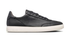 Clae Deane Black Milled Leather