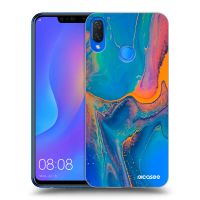 Silikónový čierny obal pre Huawei Nova 3i - Rainbow