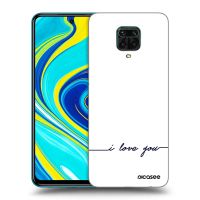 Silikónový čierny obal pre Xiaomi Redmi Note 9S - Milujem ťa