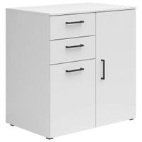 Carryhome KOMODA, biela, 80/83/52 cm
