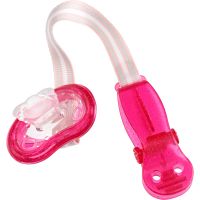 Curaprox Baby Dummy Holder držalo za dudo Pink 1 kos