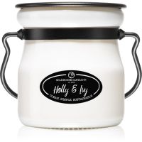 Milkhouse Candle Co. Creamery Holly & Ivy lumânare parfumată Cream Jar 142 g