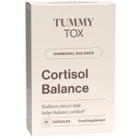 Cortisol Balance – Anti Stress Tabletten mit Ashwagandha. Hormonfrei und vegan. 60 Kapseln | TummyTox