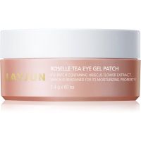 Jayjun Eye Gel Patch Roselle Tea hidrogel maska za predel okoli oči proti oteklinam in temnim kolobarjem 60x1,4 g