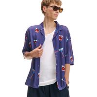 Cropp - Srajca s potiskom - steel blue