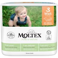 Moltex Pure & Nature Midi Size 3 ekološke plenice za enkratno uporabo 4-9 kg 33 kos