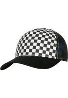 Checkerboard Retro Trucker Black/White