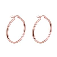 Olivie Strieborné 3cm KRUHY ROSE 7070