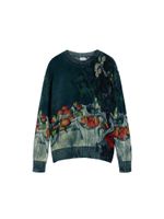 Desigual Pulover  cijan plava / golublje plava / petrol / mandarina