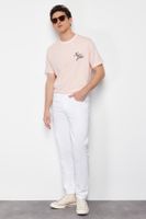 Trendyol White Relax Fit Jeans Denim Trousers