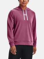 Under Armour Rival Terry Hoodie Sweatshirt Rosa