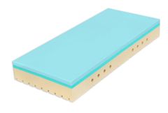 TROPICO/Hilding Anders Ortopedický matrac Tropico SUPER FOX BLUE - 200x200 cm | 20 cm | CLASSIC (hladká bez profilace)