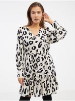 Black and white women's patterned dress AWARE by VERO MODA Harlem - Women's