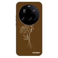 Fashion Case pre Xiaomi 15 Ultra - Brown flowers