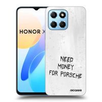 Silikónový čierny obal pre Honor X8 5G - White Fuel