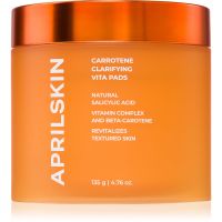 APRILSKIN Carrotene Clarifying Vita Pads čistiace tampóny pre mastnú pleť so sklonom k akné 60 ks