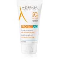 A-Derma Protect AC Mattifying Fluid zmatňujúci pleťový fluid SPF 50+ 40 ml