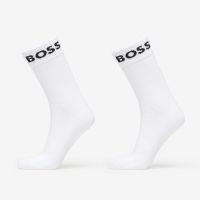 Κάλτσες Hugo Boss Quarter-Length Socks in Stretch Fabric 2-Pack White 43-46