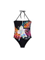 Desigual Jednodijelni kupaći kostim 'Tropical'  kraljevsko plava / narančasta / roza / crna