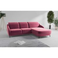 Sit & More ROHOVÁ SEDAČKA, textil, baklažánová