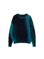 Desigual Pulover  tamno plava / petrol / tamno zelena