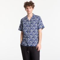 Koszula Tommy Hilfiger Regular Fit Pure Linen Short Sleeve Shirt Dark Blue Indigo M