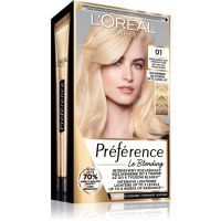 L’Oréal Paris Préférence Le Blonding farba do włosów do rozjaśniania włosów odcień 01 Very very light natural blonde 1 szt.