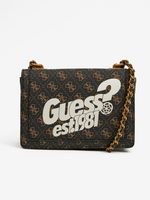 Guess Abey Convertible Xbody Flap Torebka Brązowy