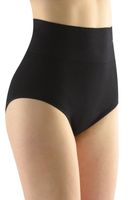 Bezešvé kalhotky Gina 00040P - bambus Černá M/L