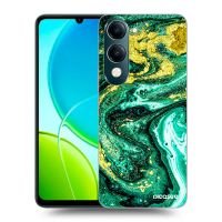 Silikónový čierny obal pre Vivo Y29s 5G - Green Gold
