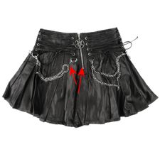 Damenrock DEVIL FASHION - Tied With Rope - BESCHÄDIGT XS