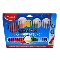 Fixky COLOR PEPS Long Life 24 farieb Maped
