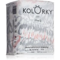 Kolorky Day Hearts одноразові ЕКО-підгузки розмір XL 12-16 Kg 17 кс