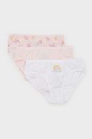 DEFACTO Girls 3-Pack Slip Panties