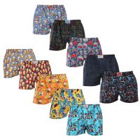 10PACK pánské trenky Styx art klasická guma vícebarevné (10A137684013456) XXL