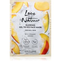Oriflame Love Nature Gel To Ice Organic Mango aufhellende Gesichtsmaske 10 ml