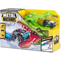 Hrací sada s dráhou, krokodýlem a kovovým autíčkem