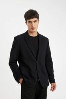 DEFACTO Slim Fit Slim Fit Lined Button Closure Blazer Jacket