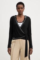 Karl Lagerfeld longsleeve pentru femei, cu vâscoză